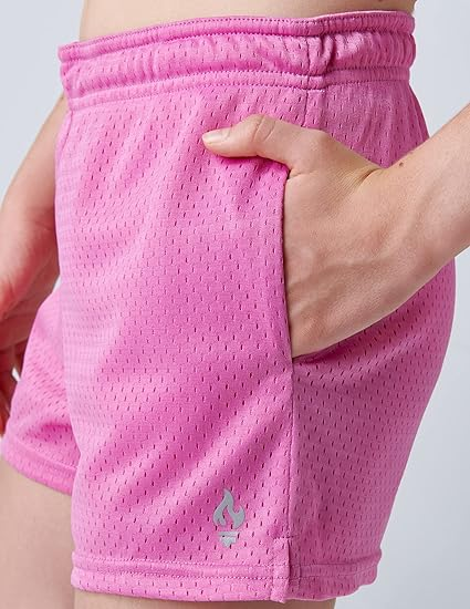 4 Pack Girls Shorts with Pockets Running for Kids Teens - Image 5