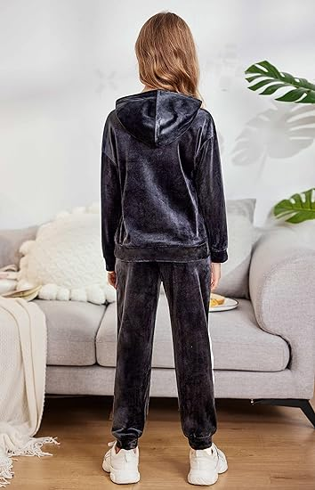 2 Pieces Tracksuits Outfits Athletic Hoodies Sweatshirts - Image 3