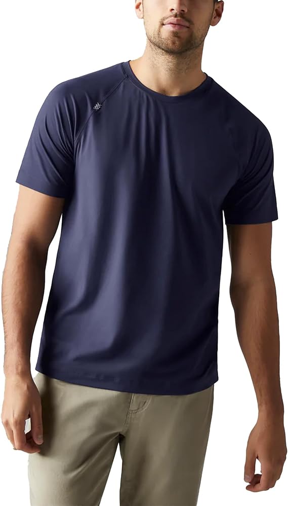 Navy Quick Dry Mens Gym Shirts