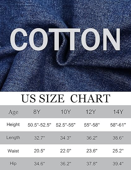 Ripped Jeans for Teen Girls Elastic Waist Cute Girls Pants - Image 5