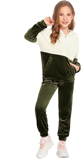 Girls Outfits Long Sleeve Sweatshirts and Activewear Sets - Image 2